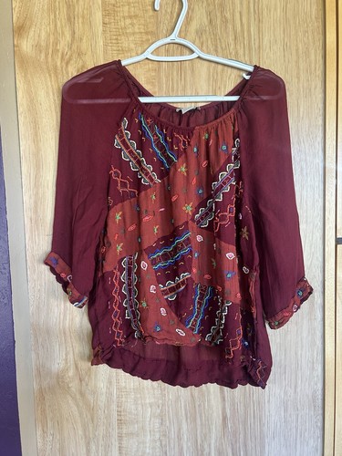Women lucky brand maroon - lucky,